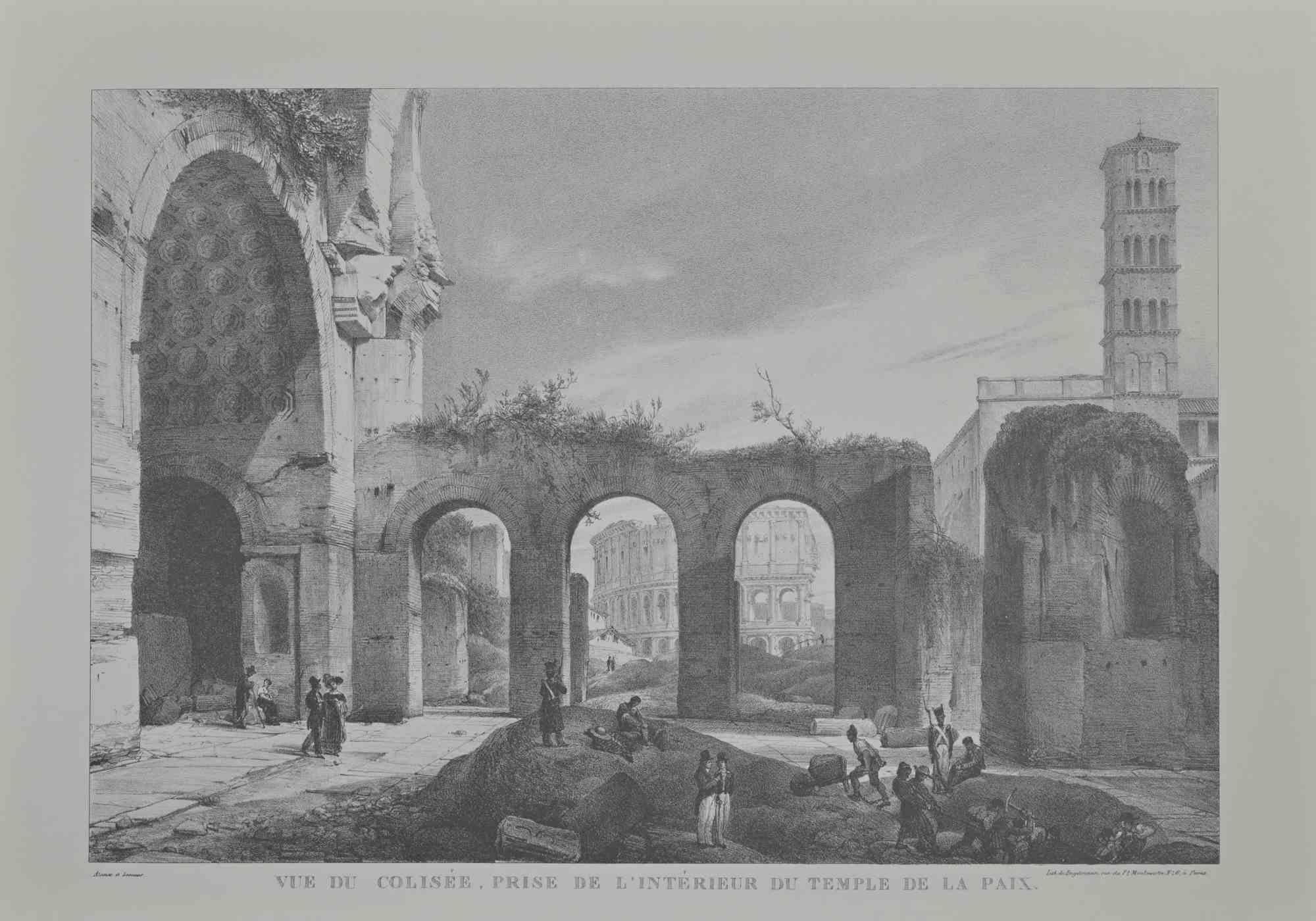 Vue du Colisée, prise de l'intèrieur du Temple...-Offset según G. Engelmann-1970s