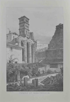 Vue du Temple de Mars-Vengeur -Offset after G. Engelmann - 1970s