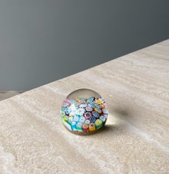 G. Giacobbe Murano Millefiori Glass Paperweight / Vase, Italy, 1950s