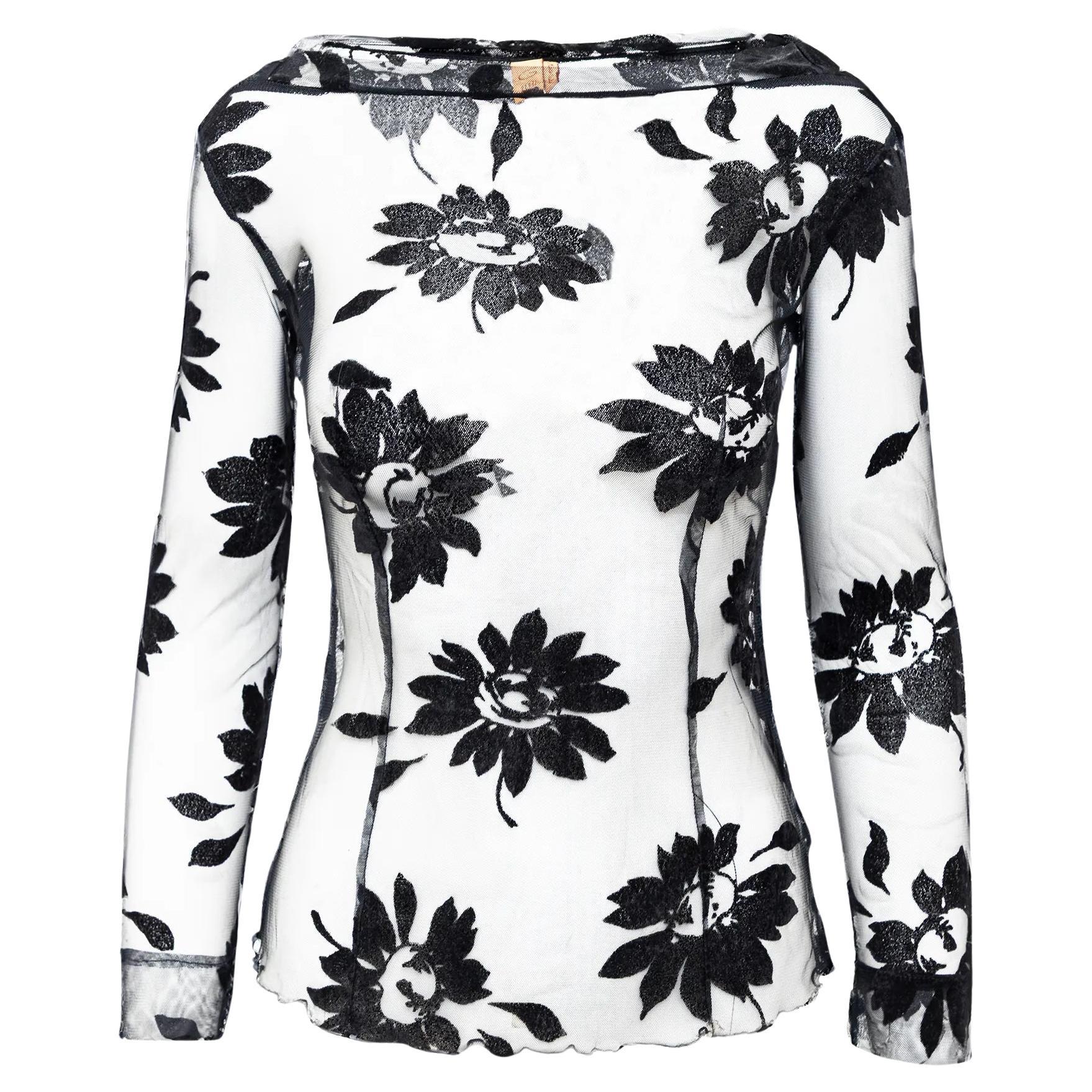 G Gigli Top transparent - années 90
