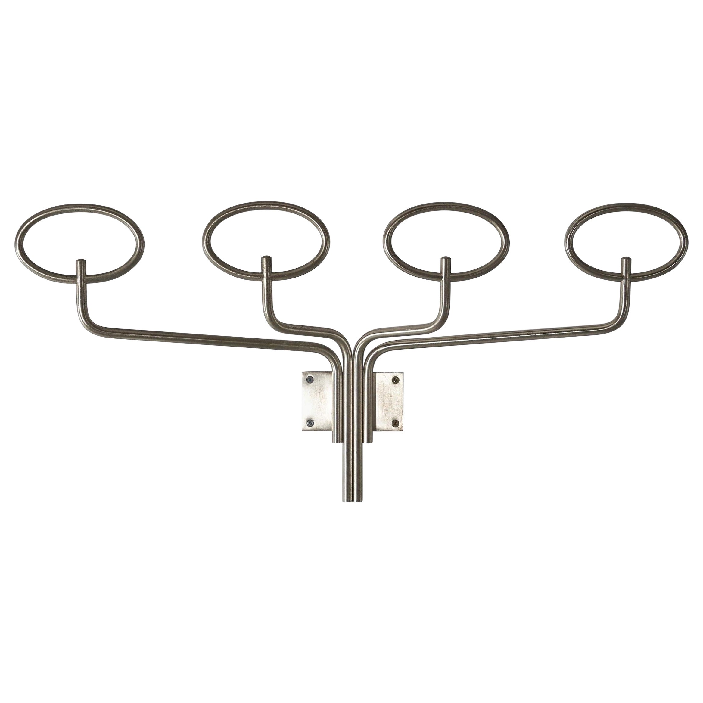 G. Gramigna and S. Mazza, Coat Rack, Nickel-Plated Metal, Artemide, Italy, 1960s