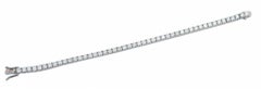 G/H Color SI Clarity 7.82 Carats Diamonds, 18 Karat White Gold Tennis Bracelet.