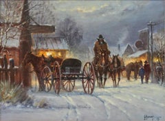 "Among Friends" Western Street Scene!