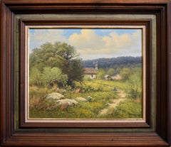 "COUNTRY PLACE" G. HARVEY (1933-2017) TEXAS HILL COUNTRY RANCH