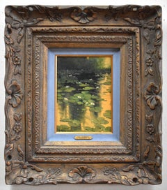 "LILY PADS AT GIVERNY" G. HARVEY FREDERICKSBURG ARTIST DATED 1979