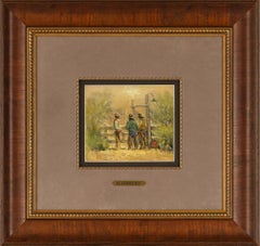 "MARKET ANALYST" G. HARVEY WESTERN GERALD JONES COWBOYS CORRAL  18 x 19 FRAMED