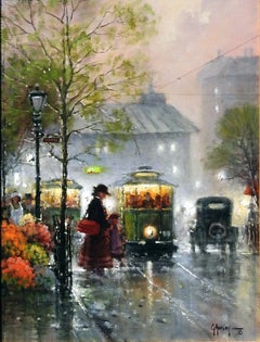 "Past Memories", G. Harvey, Original Oil on Canvas, Impressionism