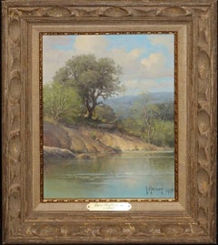 Vintage "QUIET REFLECTIONS" TEXAS HILL COUNTRY, RIVER