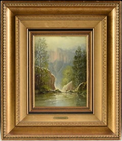 "QUIET WATERS" POSSIBLY YOSEMITE OR COLORADO SCENE DATED 1983