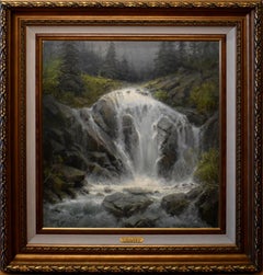 "SOUNDS OF SPRING"  G. HARVEY WATERFALL COLORADO OR YOSEMITE