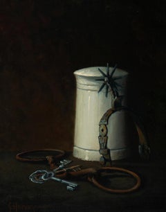 "Years Ago" Western Still Life, Spurs, Bit, Skelton Keys & More G. Harvey