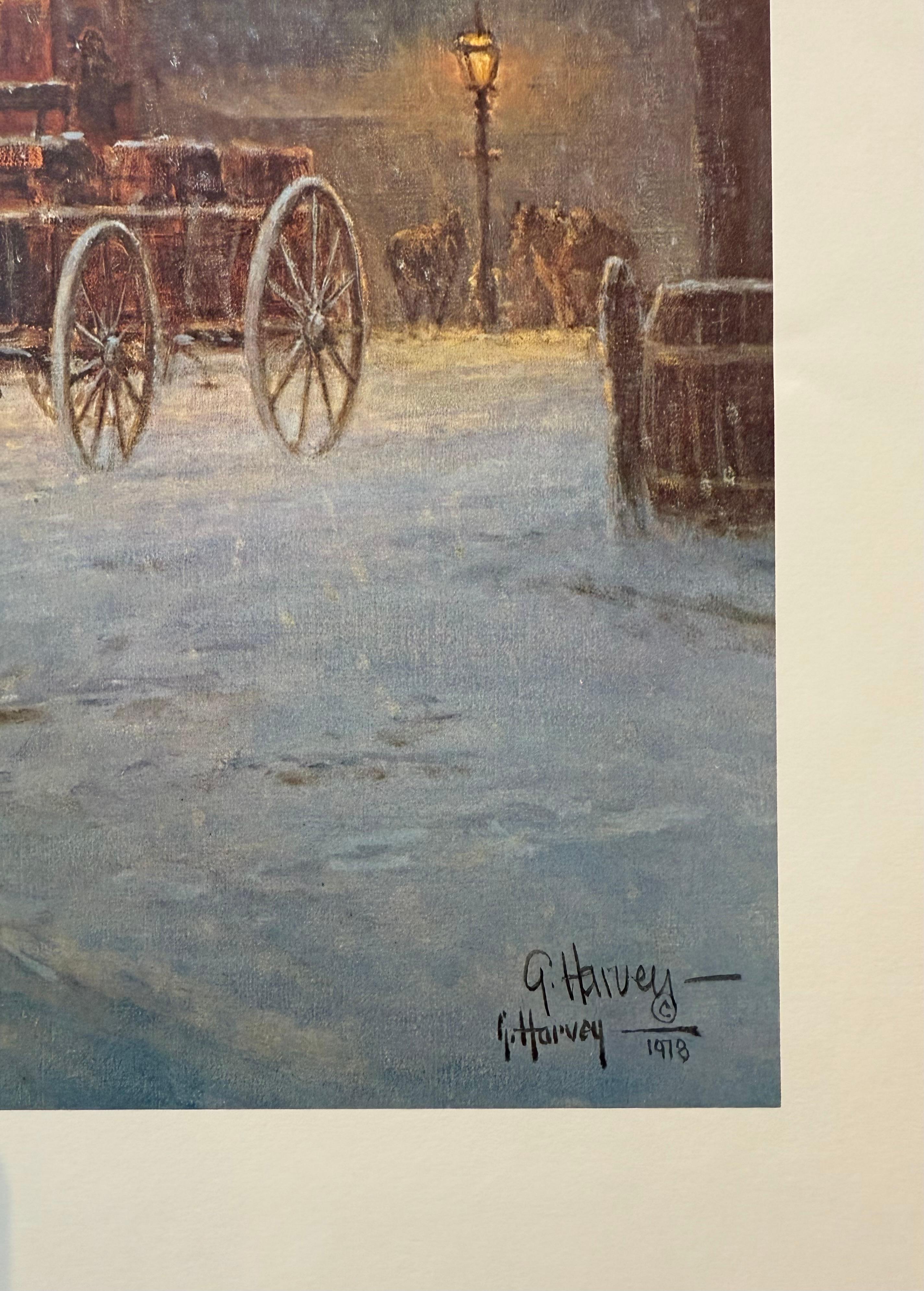 When Bankers Wore Boots - American Impressionist Print by G. Harvey