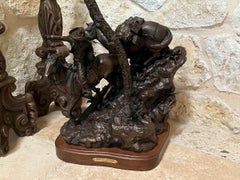 BandITS DE SCULPTURE EN BRONZE G. HARVEY « CETTE QUI PRENDENT »