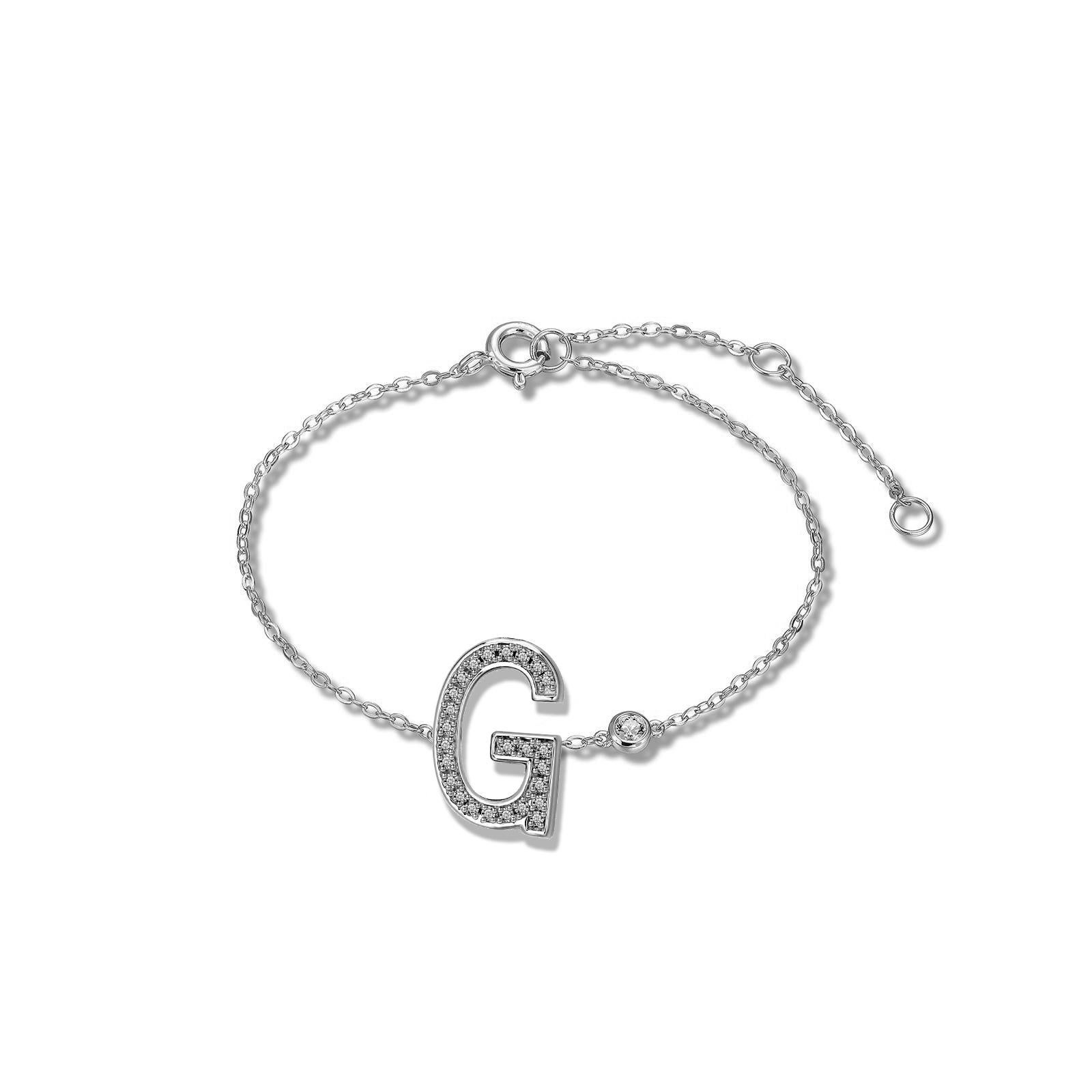g initial bracelet