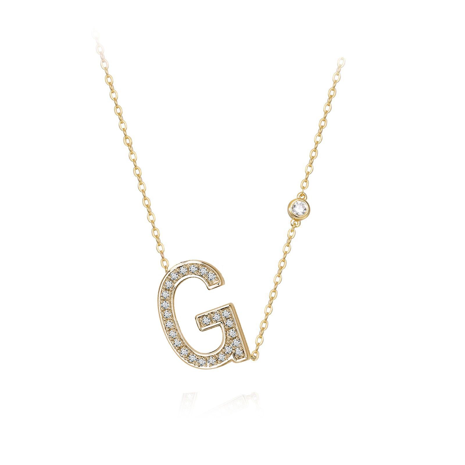 necklace with a g