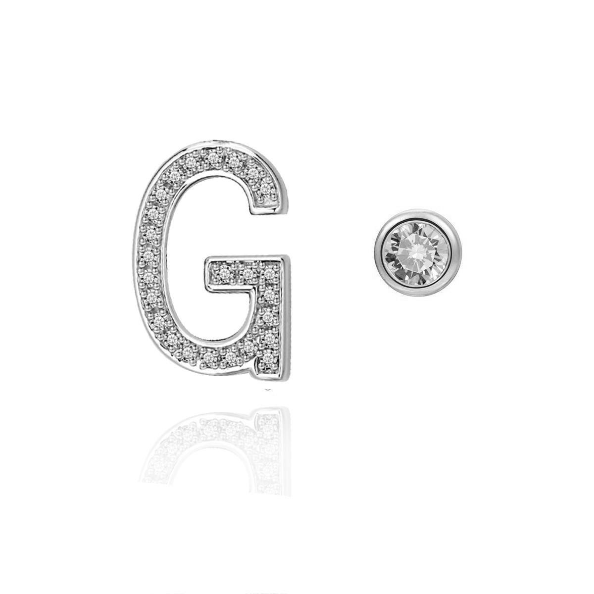 g initial earrings