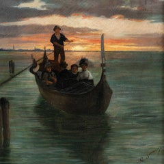 G. Jeanson (French vedutist) - 19th century Venetian view painting