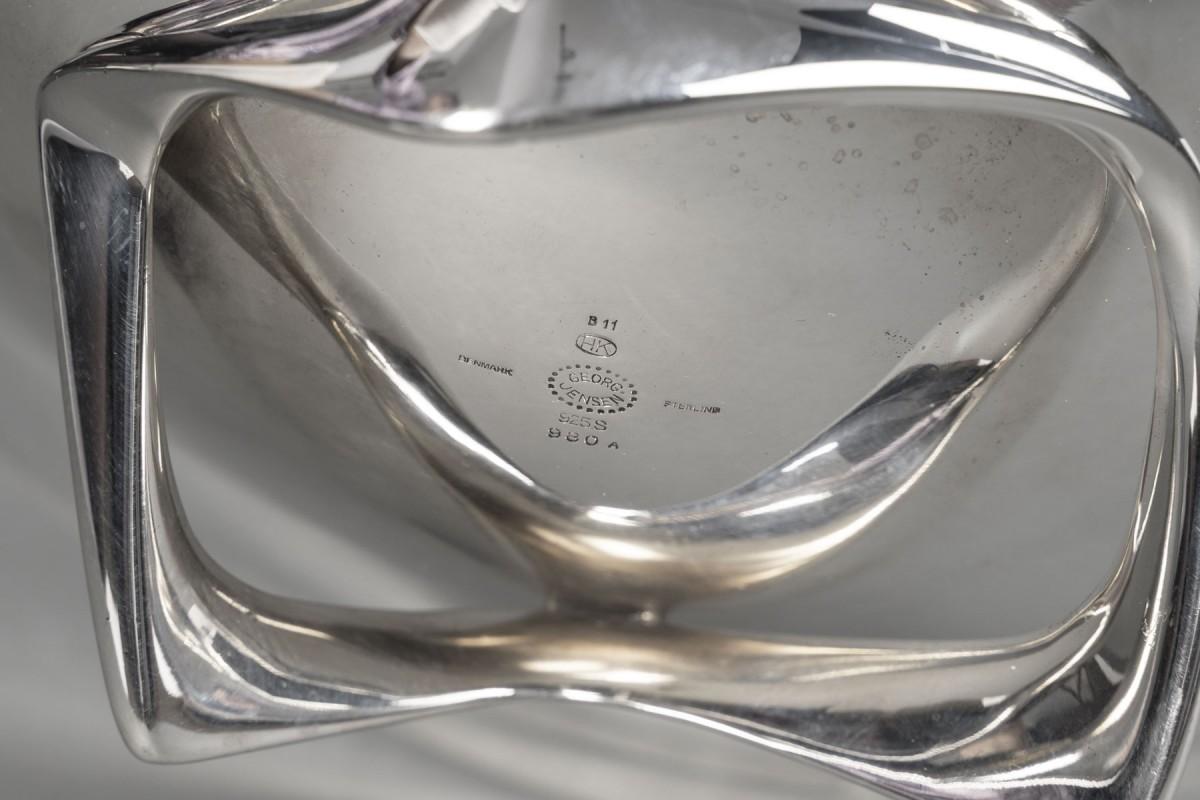 G. Jensen - H. Koppel - Centre de table en argent massif en vente 8