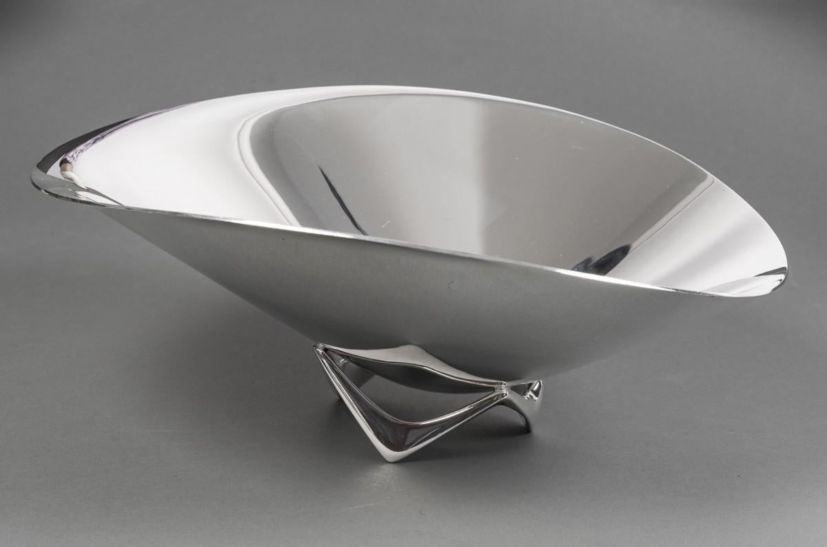 Argent sterling G. Jensen - H. Koppel - Centre de table en argent massif en vente