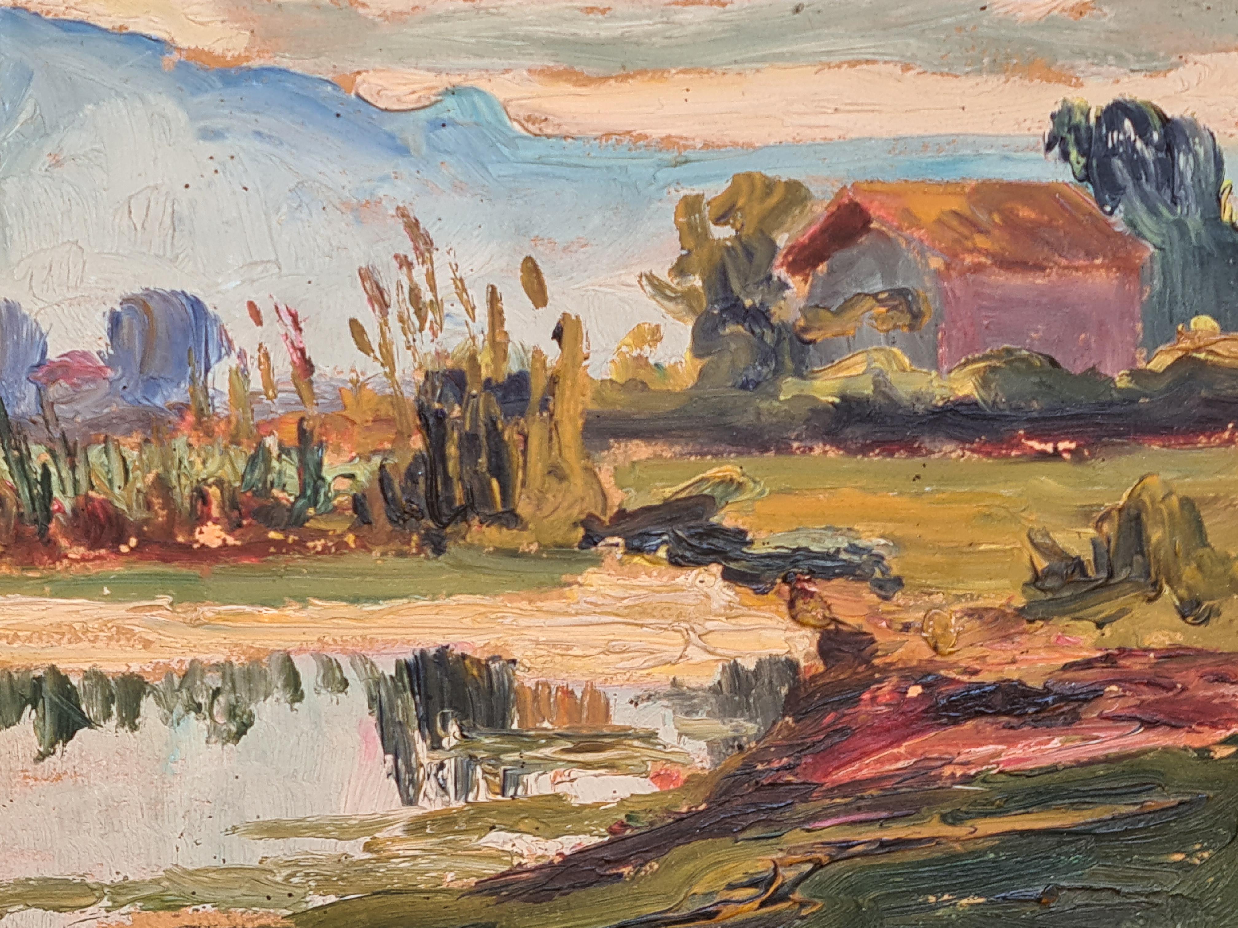 Landschaft der Schule von Barbizon, Le Moucherotte im Angebot 3