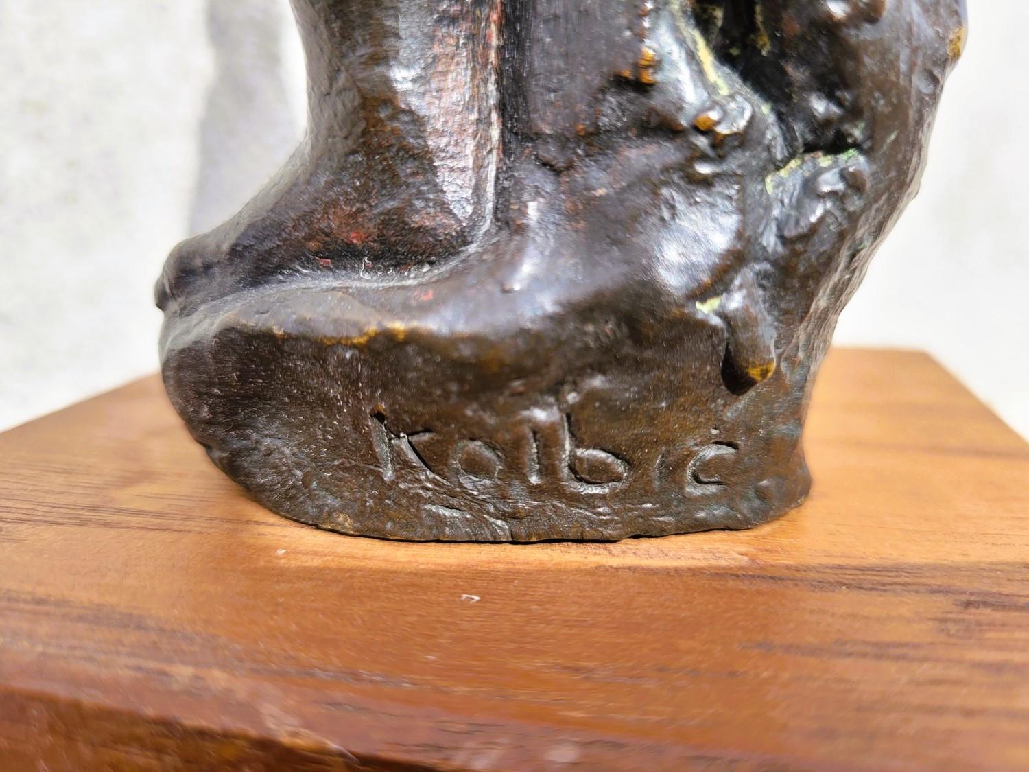 G Kolbic, Nude Woman In Bronze, Early 20th Century For Sale 5