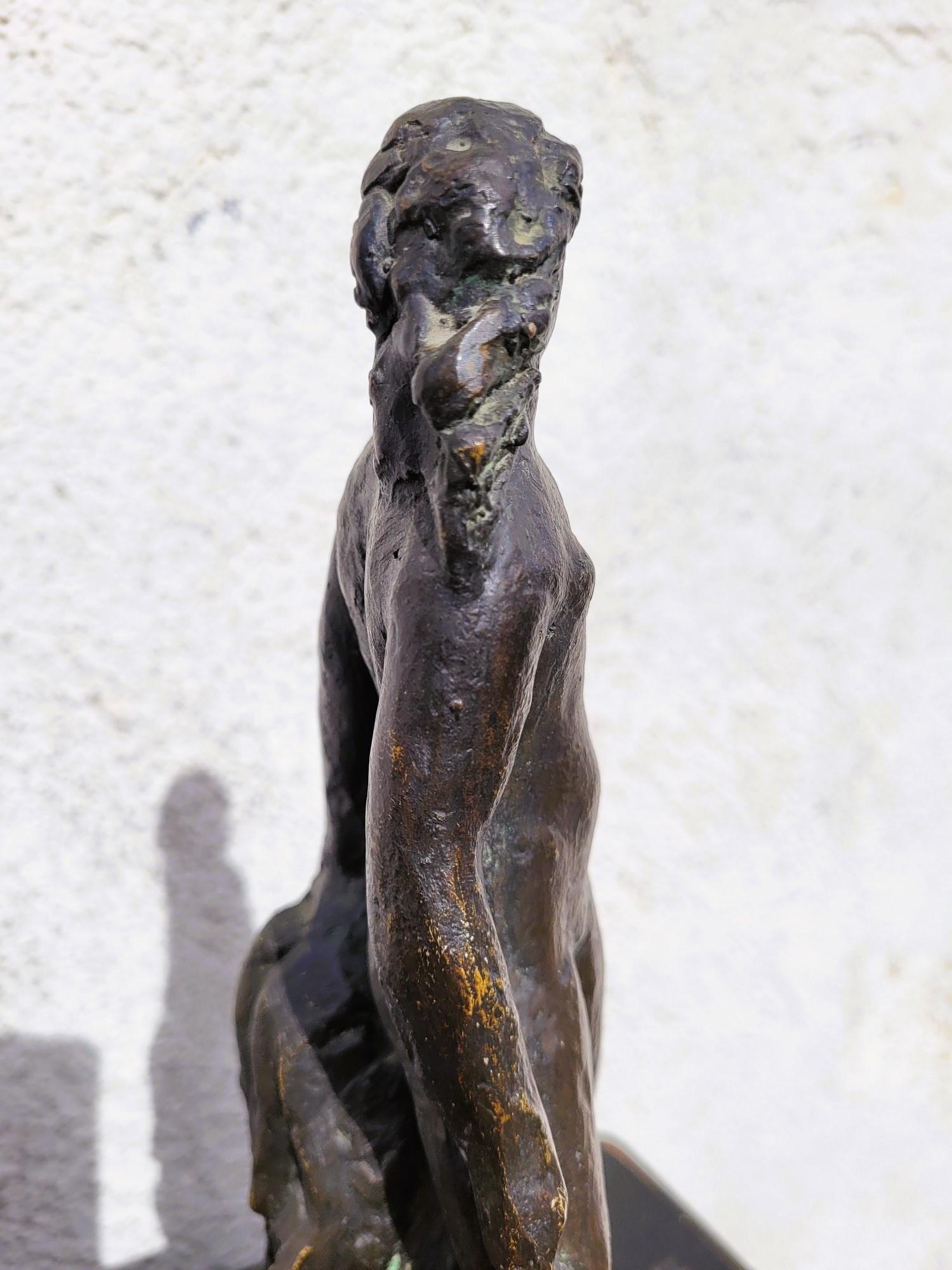 G Kolbic, Nude Woman In Bronze, Early 20th Century For Sale 8