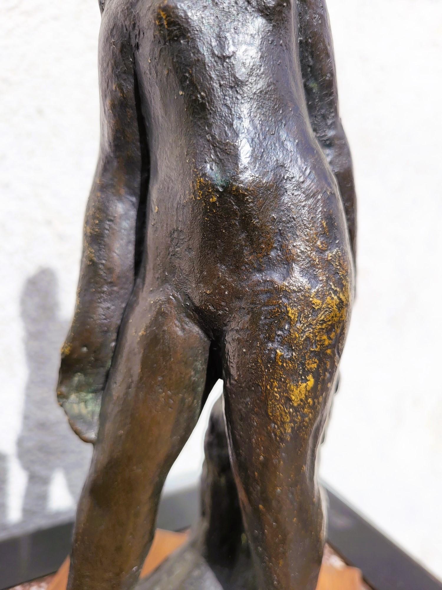 G Kolbic, Nude Woman In Bronze, Early 20th Century For Sale 3