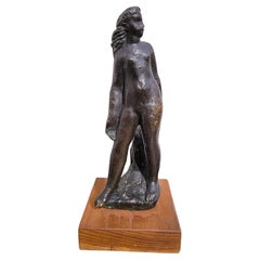 G Kolbic, Nude Woman In Bronze, Early 20th Century