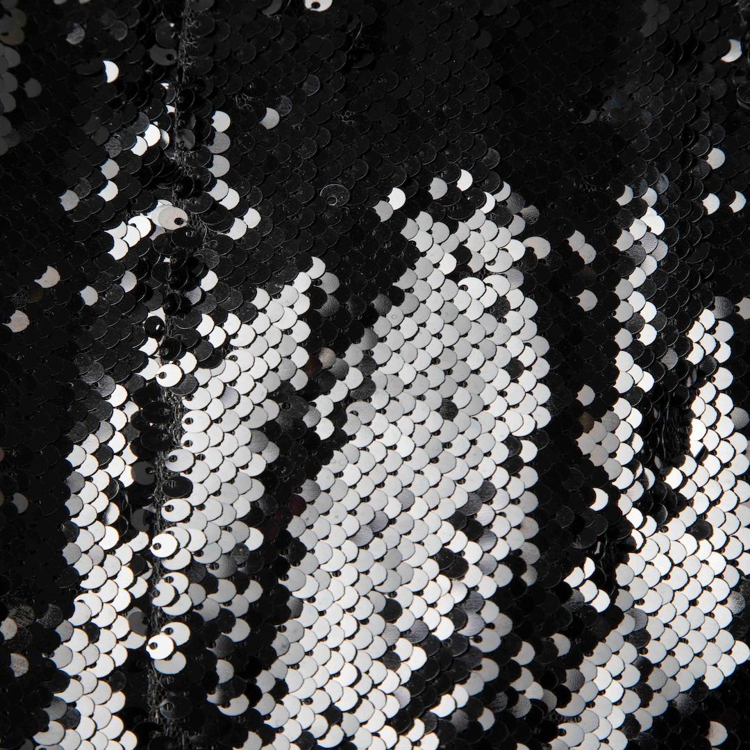 G Label by Goop Black Sequin Long Sleeve Dress Size M In Good Condition For Sale In London, GB