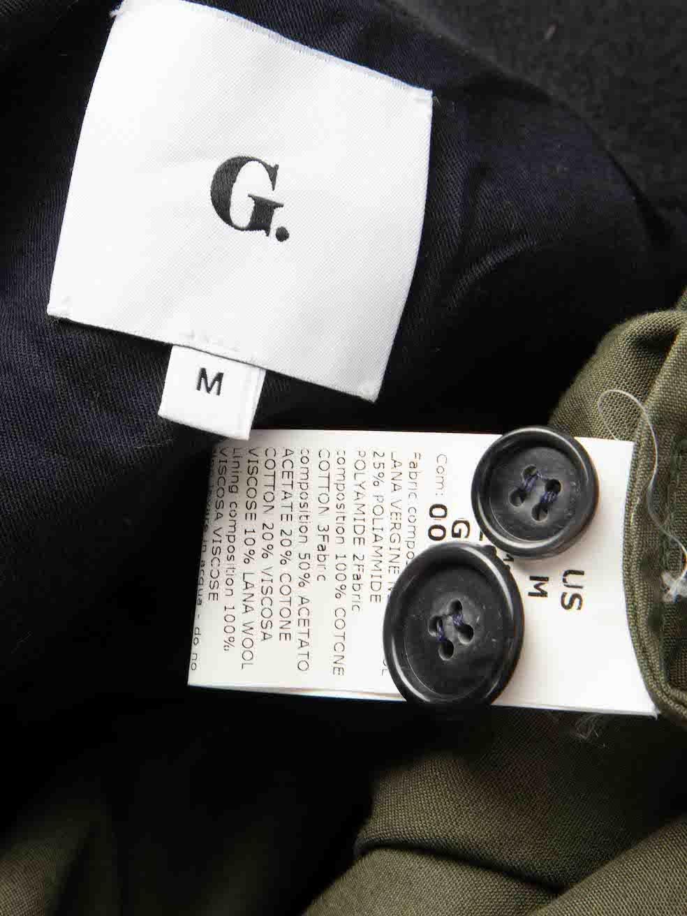 G Label by Goop Zweifarbiger dekonstruierter Erbsenmantel Größe M Damen im Angebot