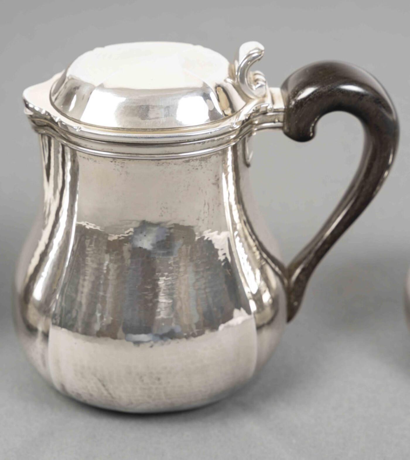 Francese G. LECOMTE - Servizio da tè/caffè da 4 pezzi in argento massiccio, periodo ART DECO, 1925 in vendita