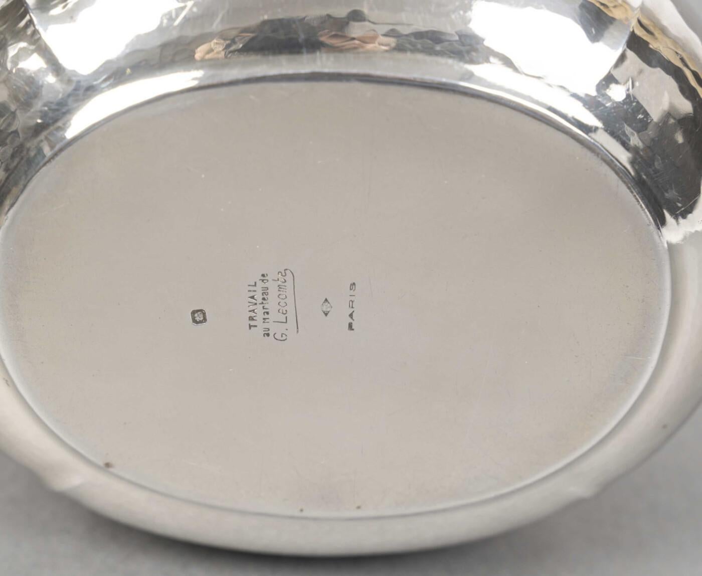 Argento G. LECOMTE - Servizio da tè/caffè da 4 pezzi in argento massiccio, periodo ART DECO, 1925 in vendita