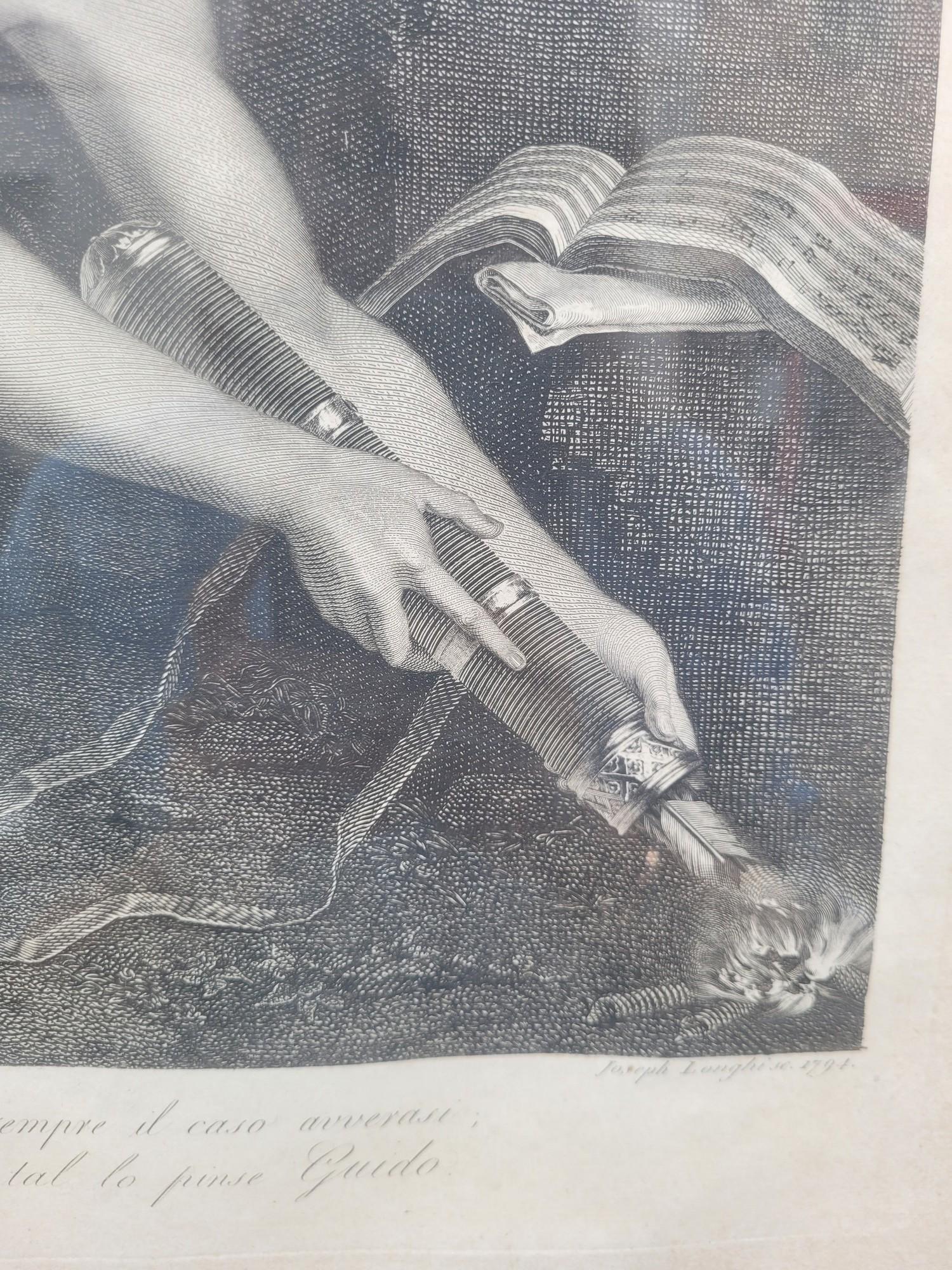 G Longhi, Il Genio De La Musica - Cupido, gerahmte Gravur, 19. Jahrhundert im Angebot 4