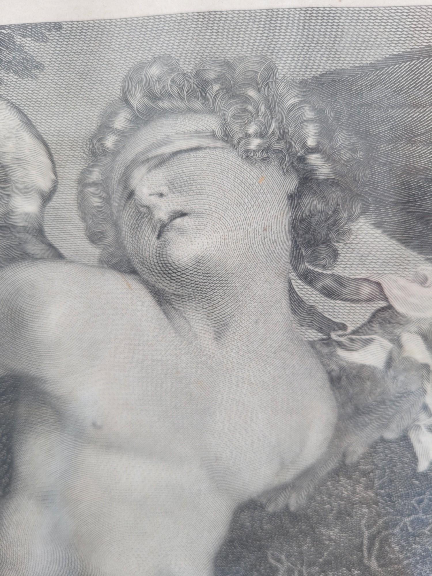 G Longhi, Il Genio De La Musica - Cupido, Framed Engraving, 19th Century For Sale 9