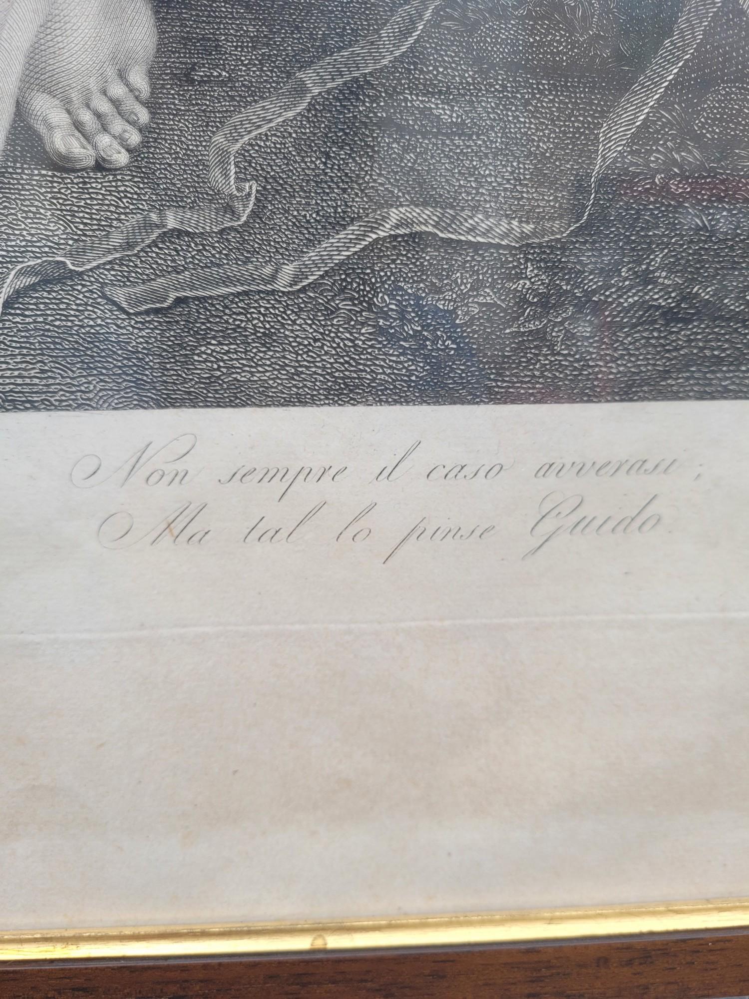 G Longhi, Il Genio De La Musica - Cupido, gerahmte Gravur, 19. Jahrhundert im Zustand „Gut“ im Angebot in MARSEILLE, FR