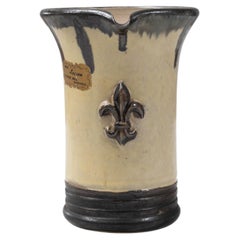 G. Losson Glazed Ceramic Pitcher, Belgian Antique, 20th Century