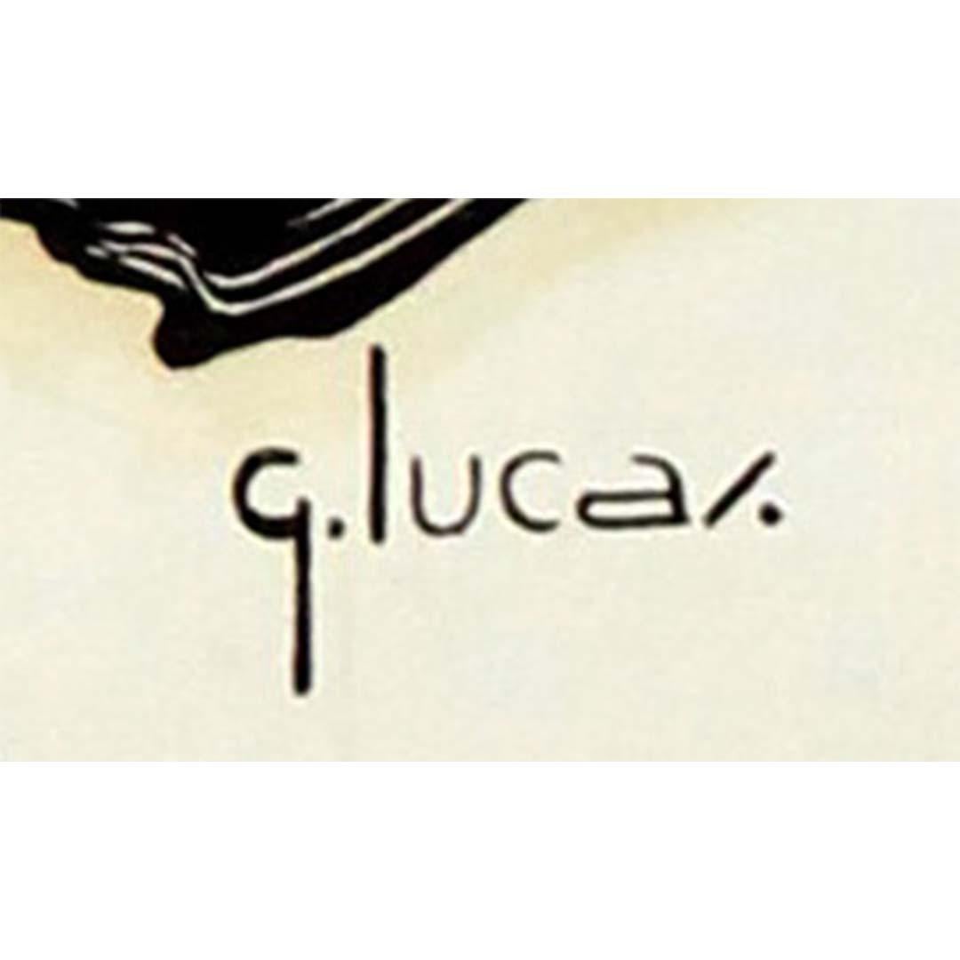 Original circa 1950 French anatomical poster - Skull - Left Lateral Surface - Beige Print by G. Lucas