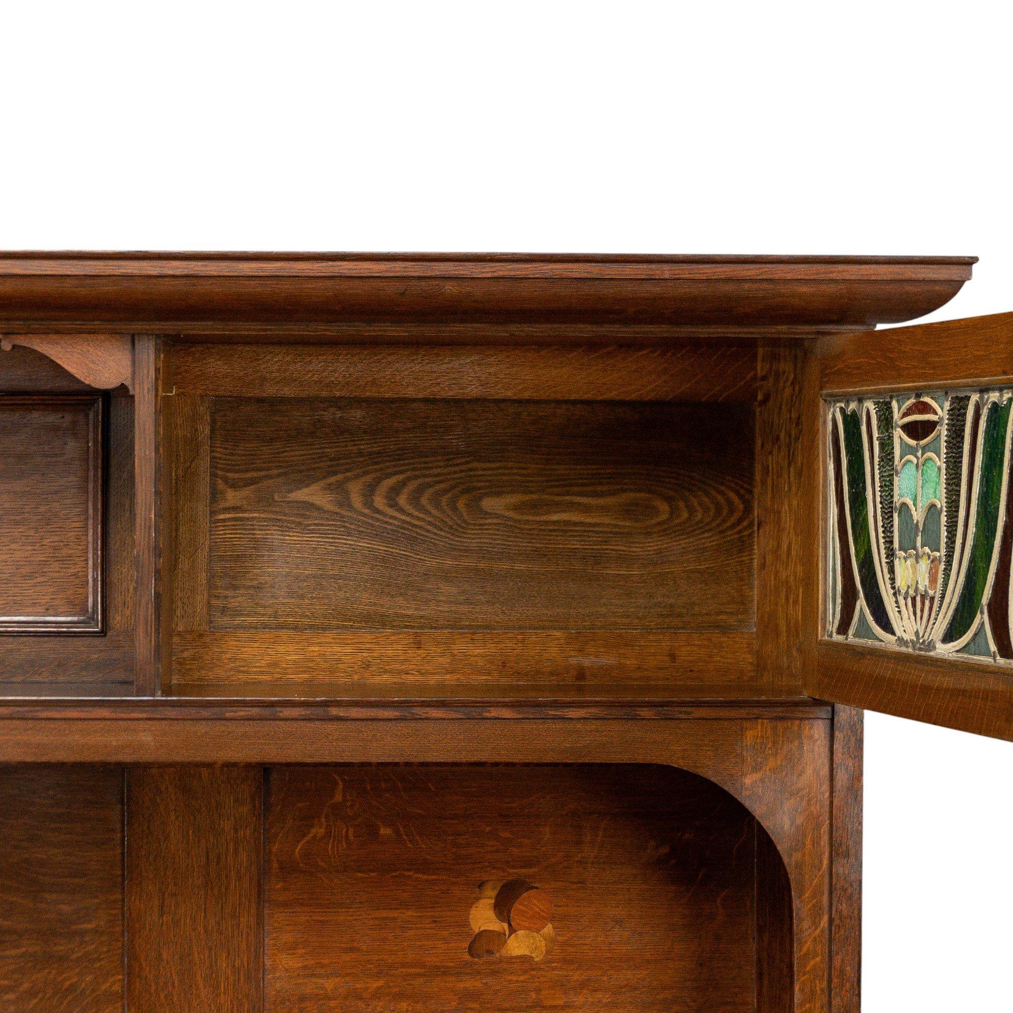 G. M. Ellwood, Credenza in stile Arts & Crafts Glasgow in Oak di Bath Cabinet Makers in vendita 11