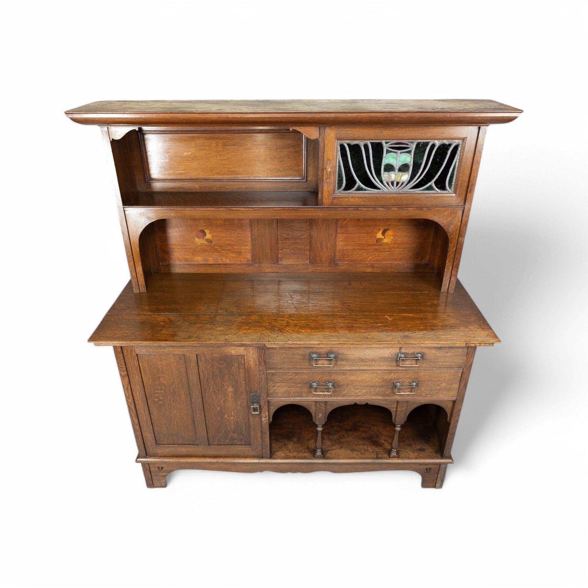 Fatto a mano G. M. Ellwood, Credenza in stile Arts & Crafts Glasgow in Oak di Bath Cabinet Makers in vendita