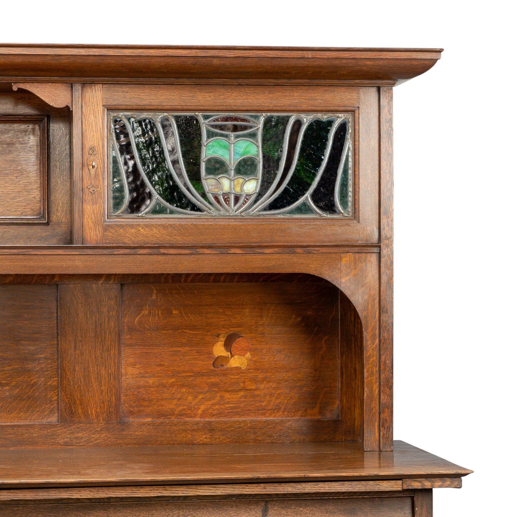 G. M. Ellwood, Credenza in stile Arts & Crafts Glasgow in Oak di Bath Cabinet Makers in vendita 1