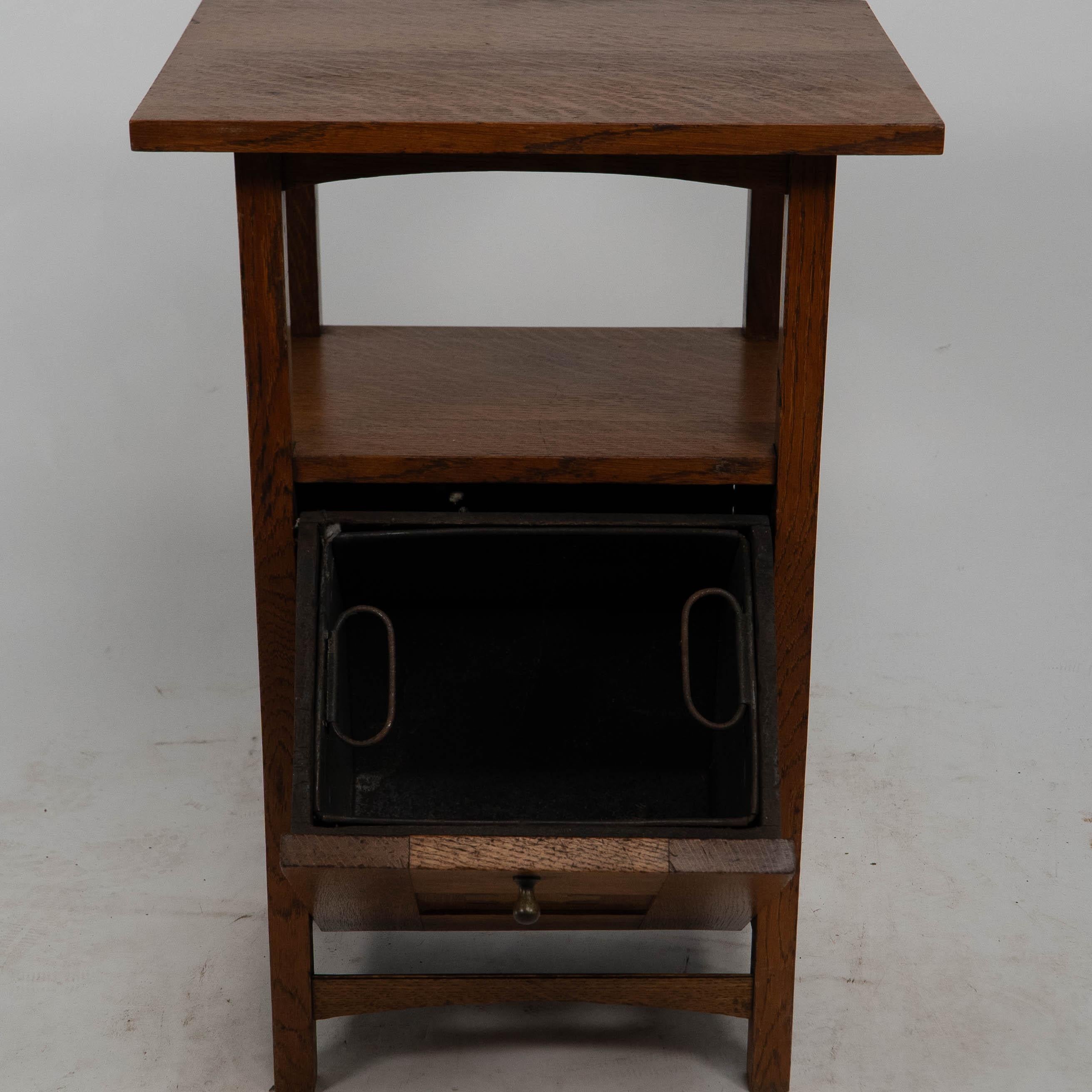 G M Ellwood for J S Henry. A rare oak and inlaid coal purdonium For Sale 5