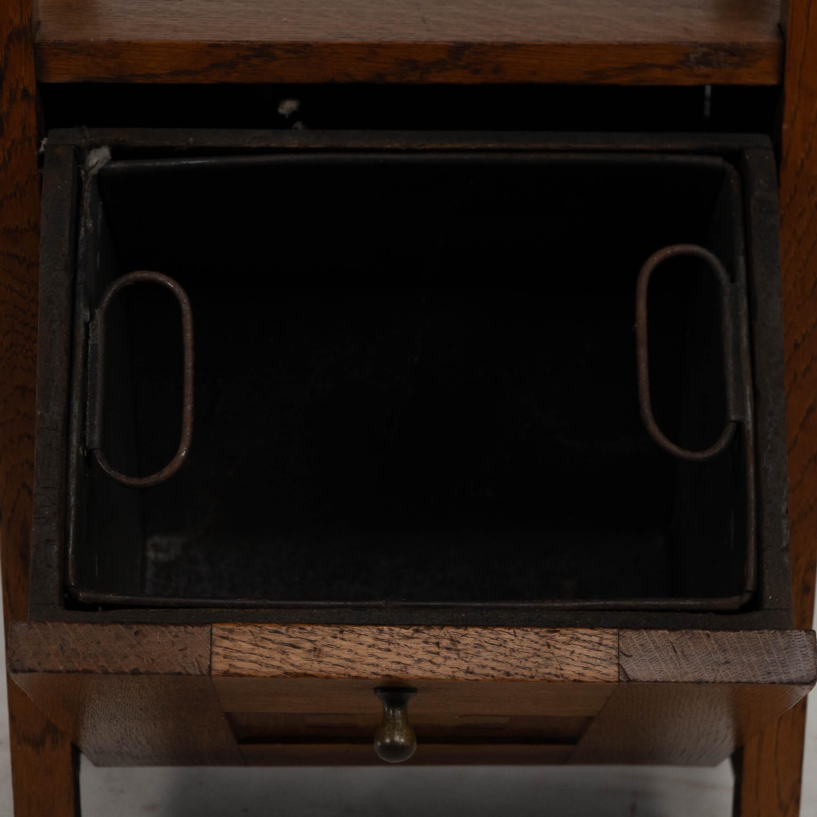 G M Ellwood for J S Henry. A rare oak and inlaid coal purdonium For Sale 6