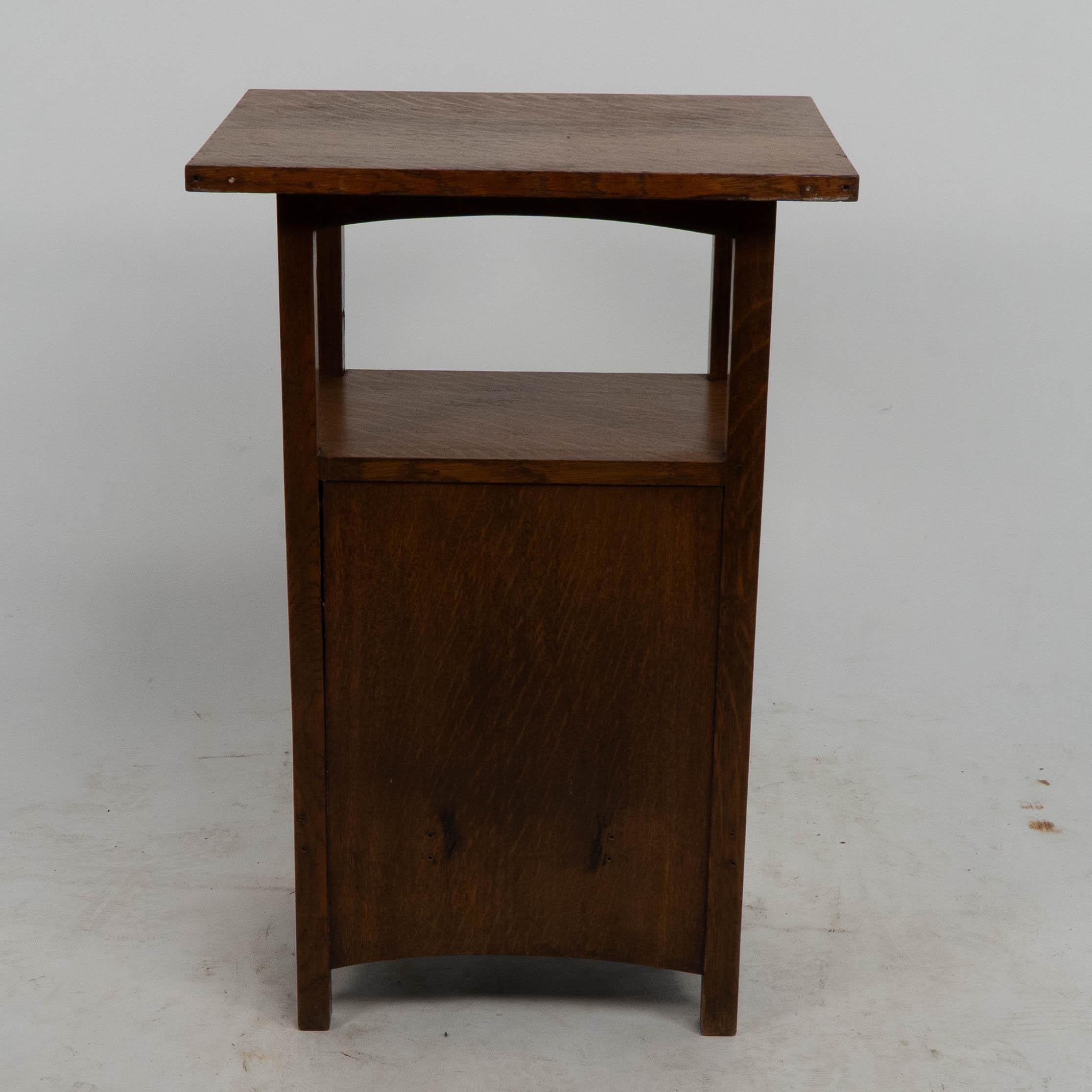 G M Ellwood for J S Henry. A rare oak and inlaid coal purdonium For Sale 9