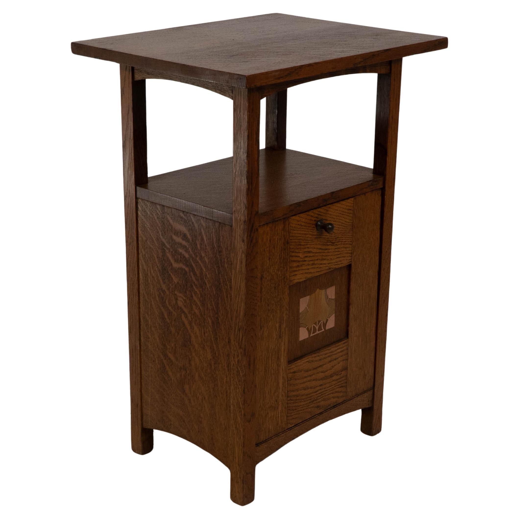 G M Ellwood for J S Henry. A rare oak and inlaid coal purdonium For Sale