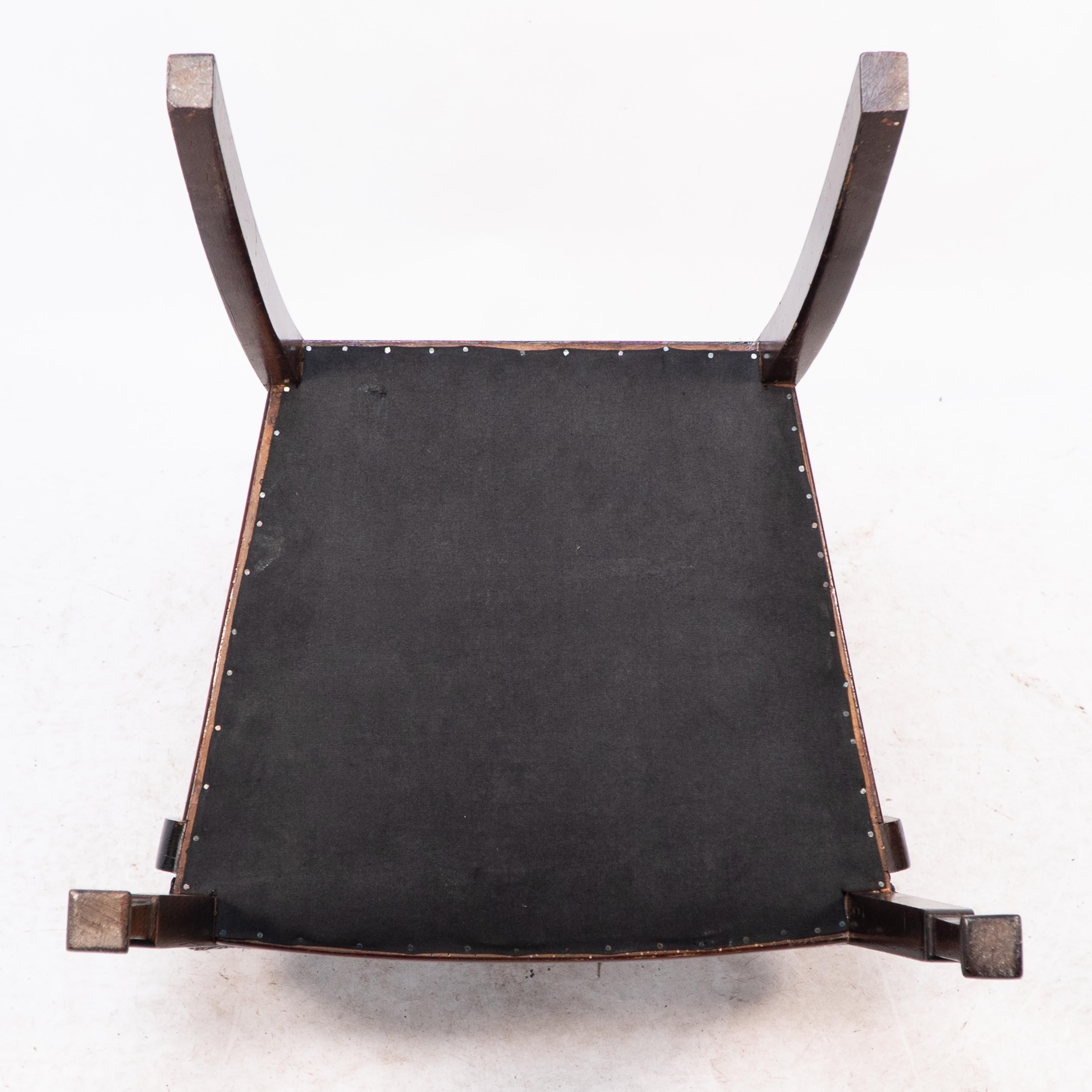 G M Ellwood for J S Henry attri. An English Arts and Crafts mahogany armchair For Sale 13
