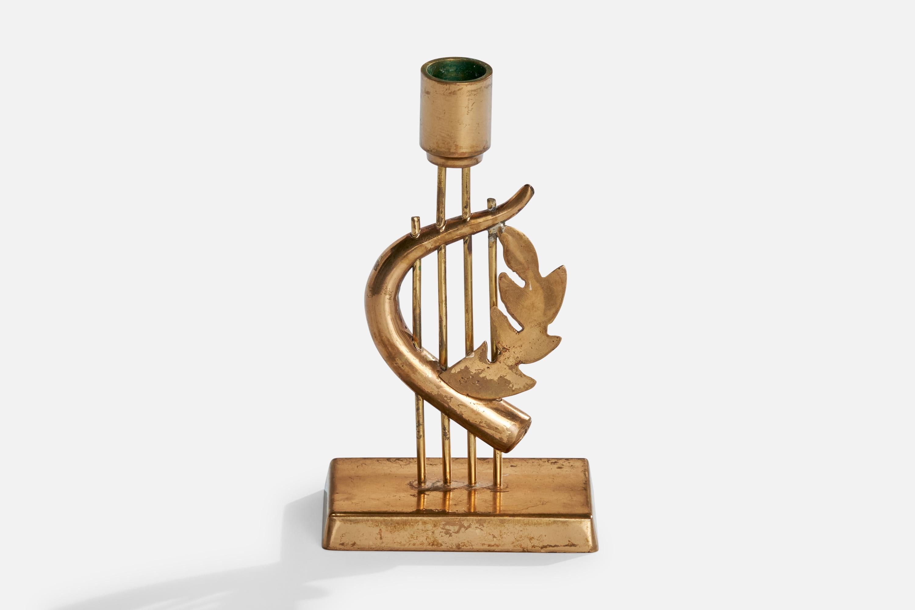 G. Magnusson Design, Candeliere, ottone, Svezia, 1974 In condizioni buone in vendita a High Point, NC
