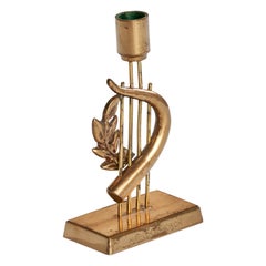 G. Magnusson Design, Candlestick, Brass, Sweden, 1974