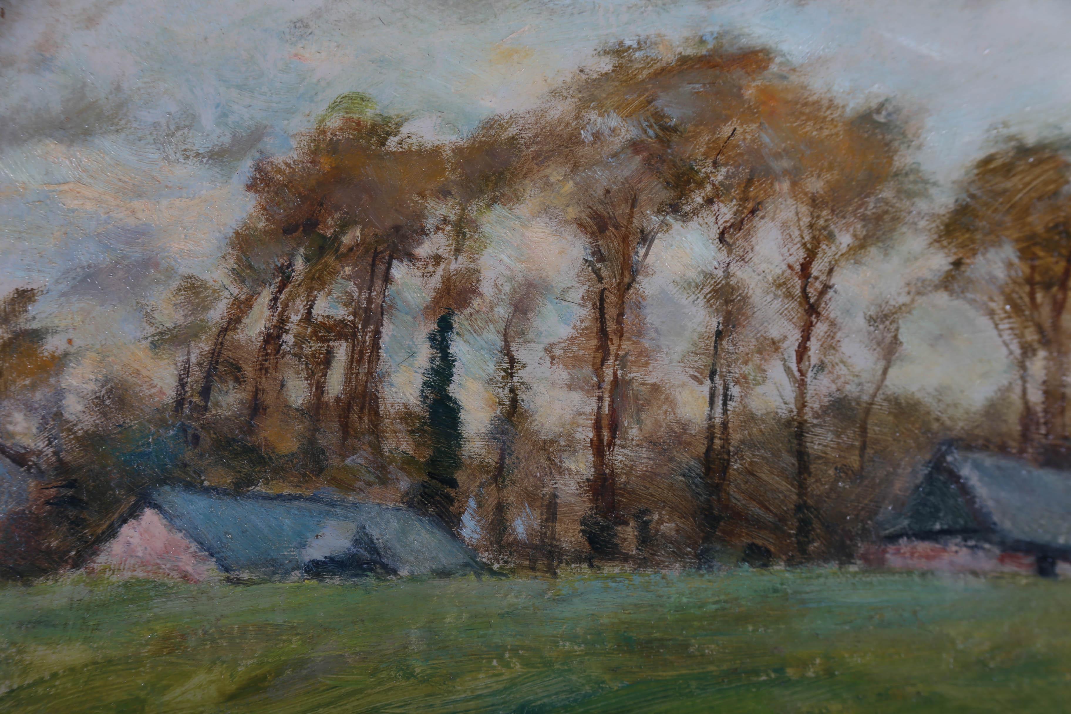 G. Merlet - 20th Century Oil, Blustery Day For Sale 4