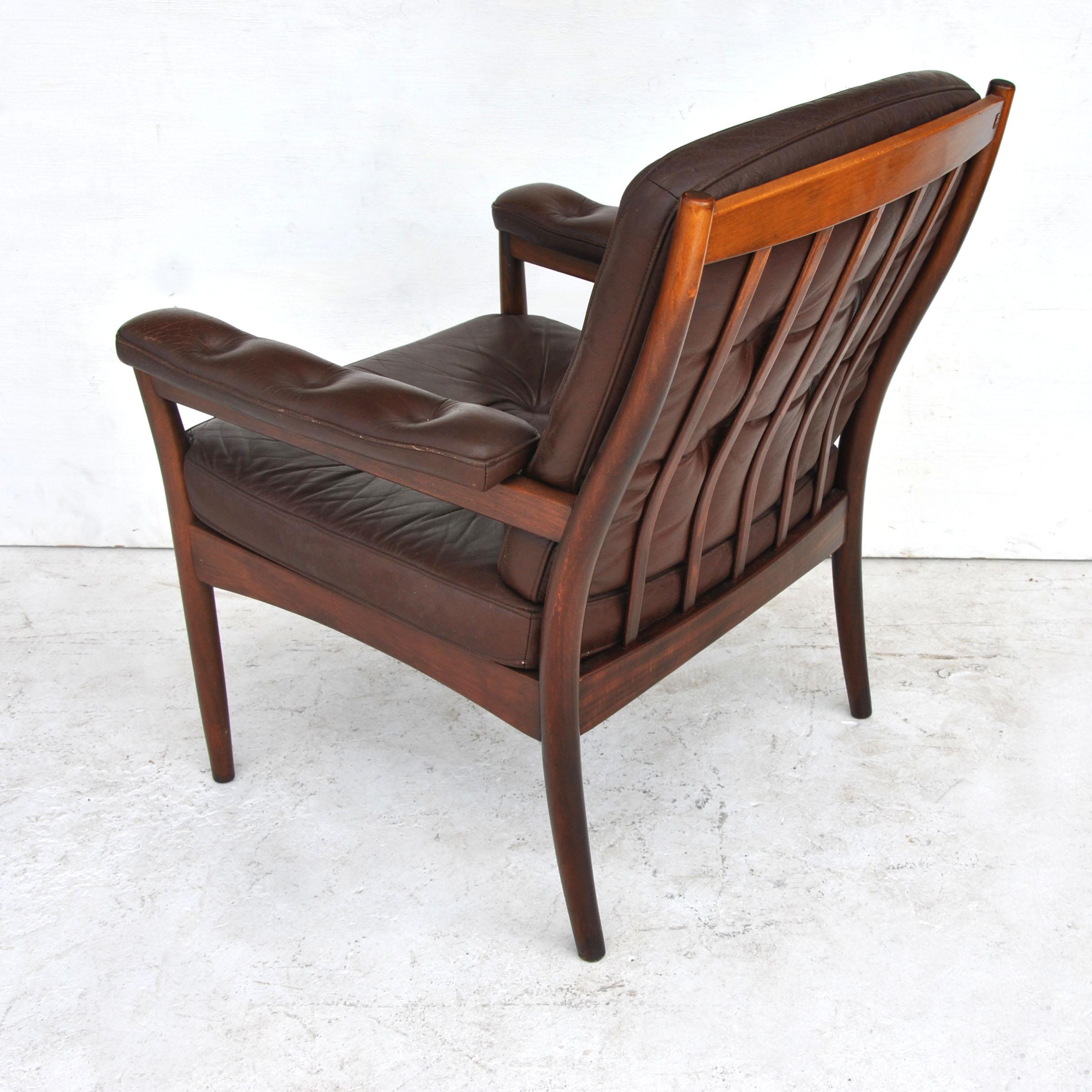 mobel sweden leather chair