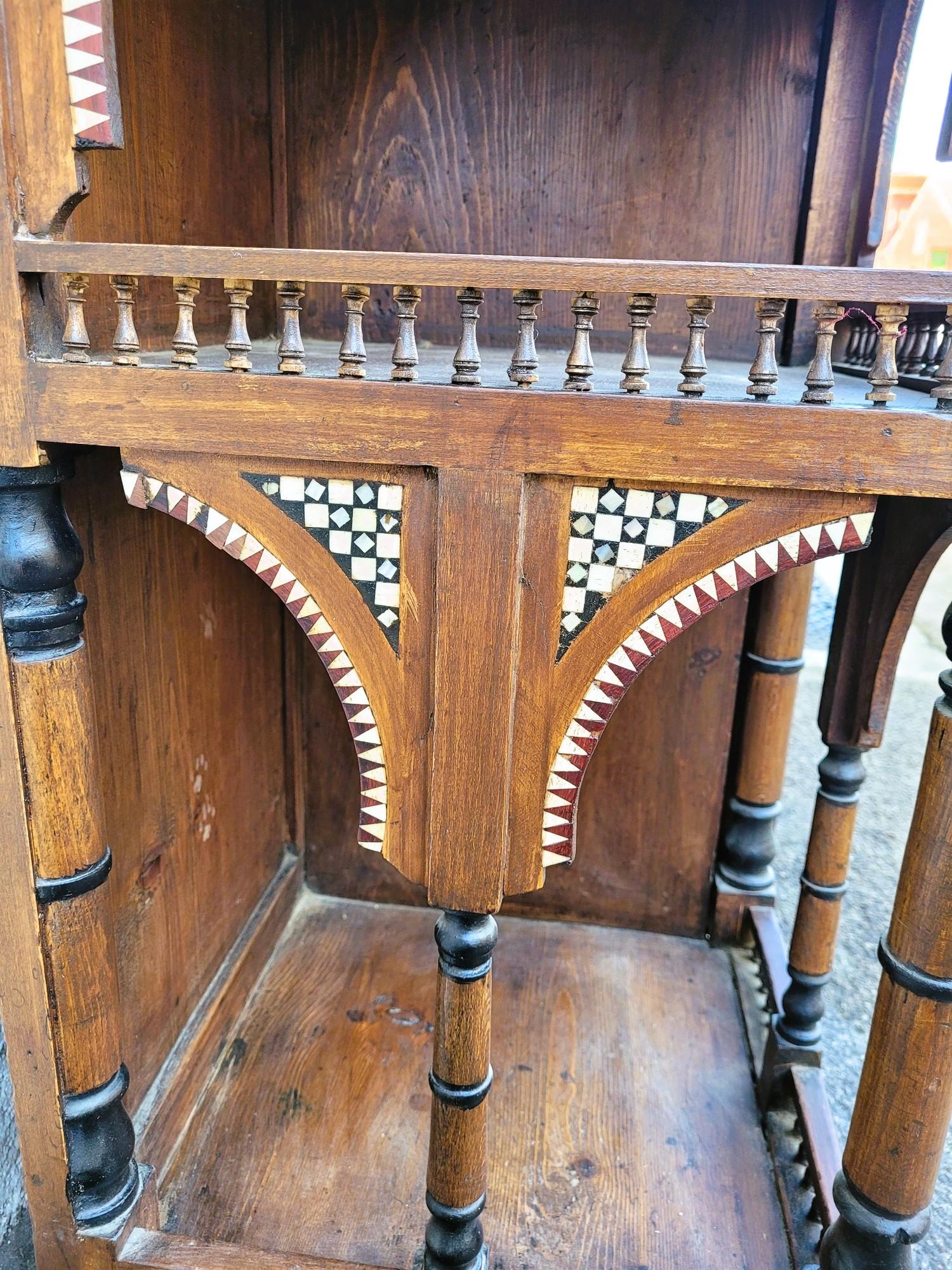 G Parvis, Console + Mirror In Marquetry, 19th Century For Sale 4